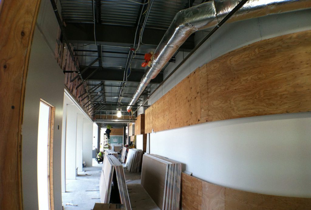 Hallway under constructio