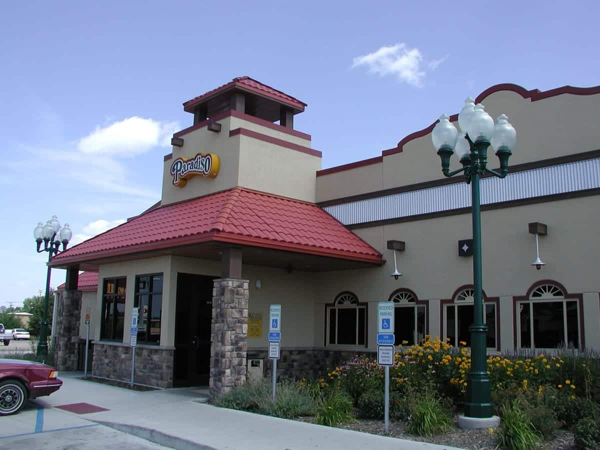 An exterior image of Paradiso restaurant in Grand Forks, ND.